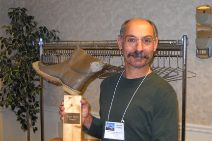 Len Gerardi, Winner of the 2009 AIC Soggy Boot Award.