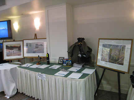 Some of the raffle items that were generously donated.