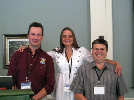 Tuesday morning session (l to r) Scott Craig (moderator), Nathalie Vachon and Guy Verreault.