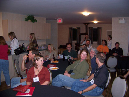 Sunday night informal session at the cabin.